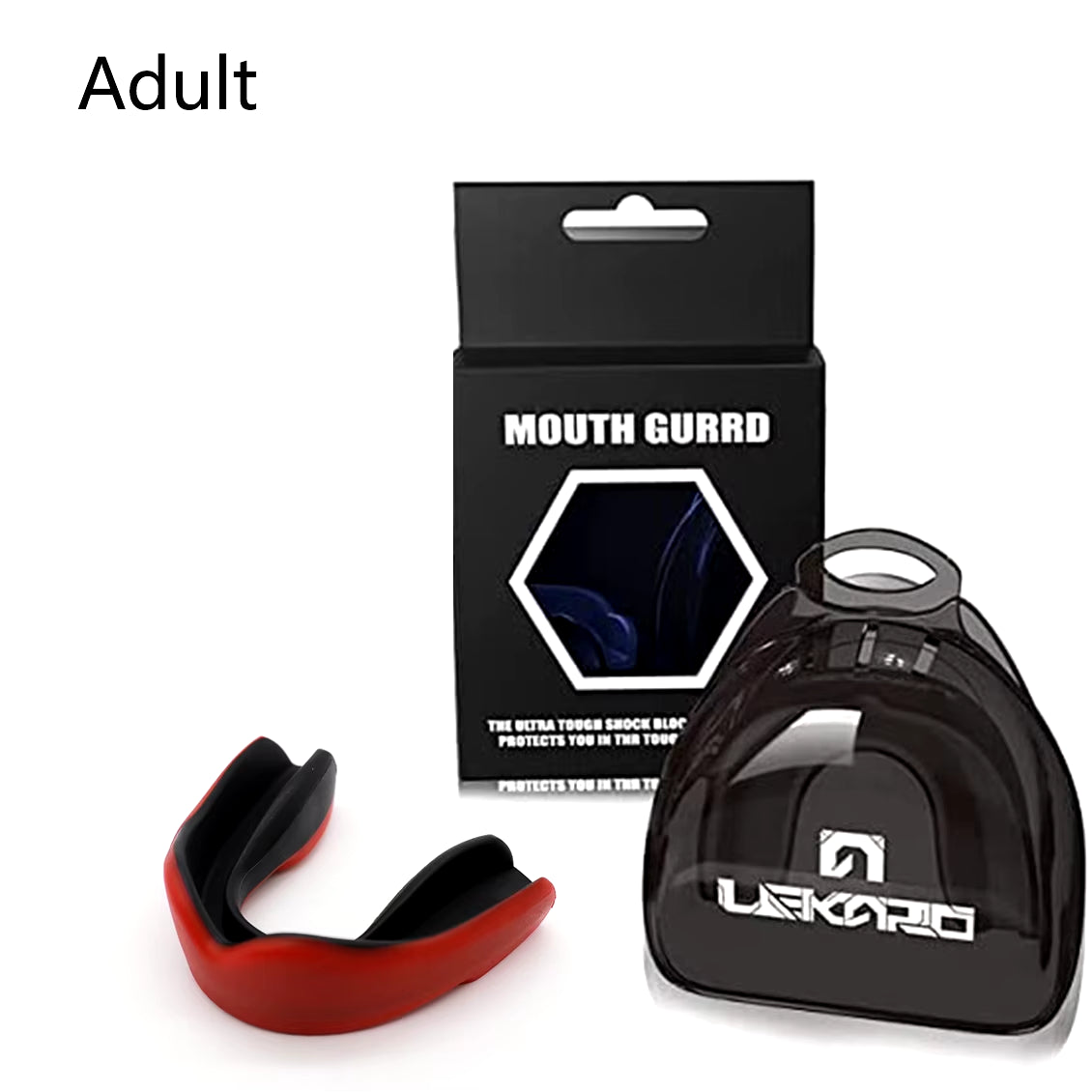 Adult Sports Eva Mouthguard Boxing Tooth Protection Set 