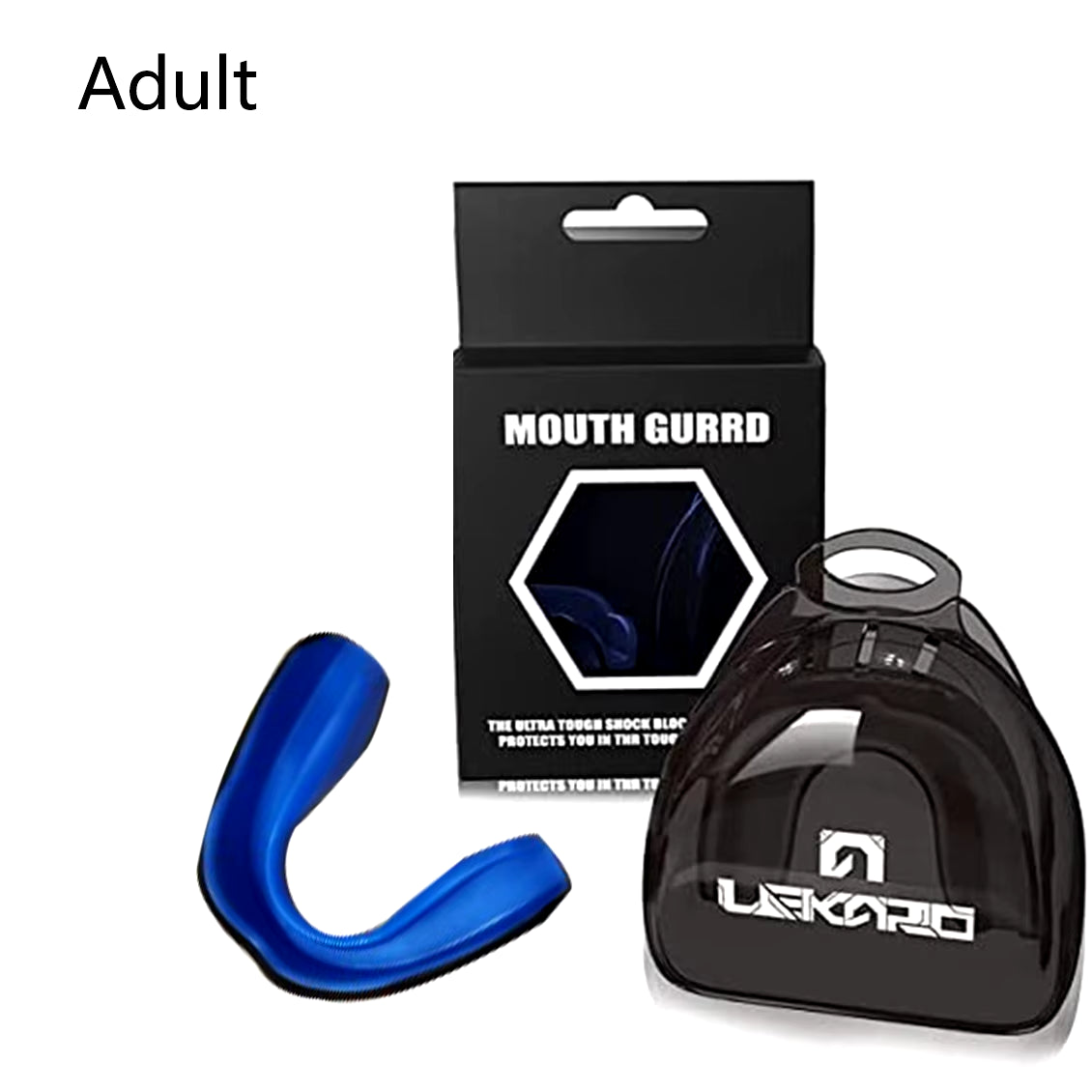 Adult Sports Eva Mouthguard Boxing Tooth Protection Set 